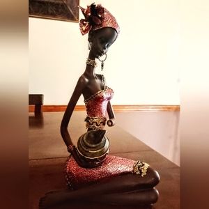 African woman statuette